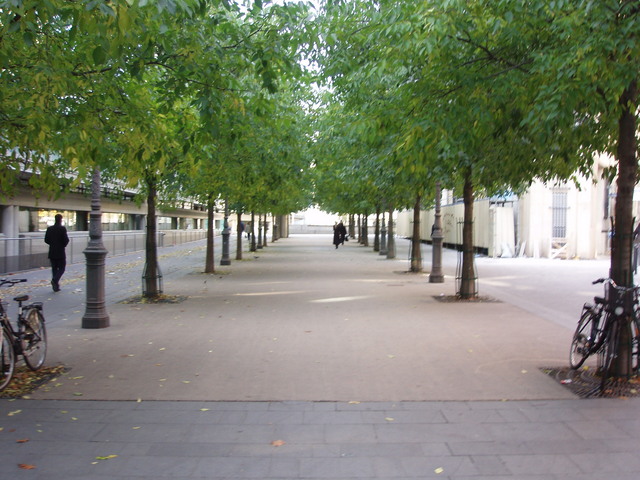 Rue Barthes depuis la place Rutebœuf