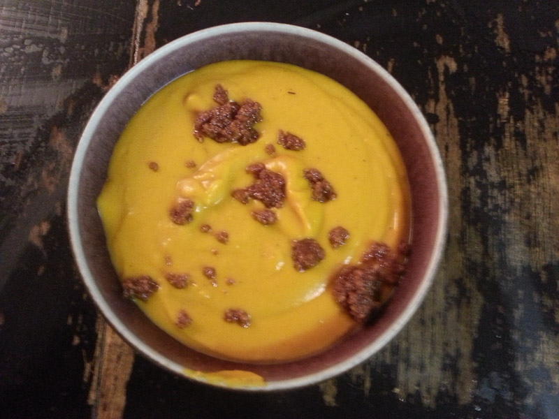 Velouté de potimarron aux spéculoos