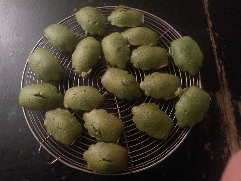 Madeleines (au thé matcha)