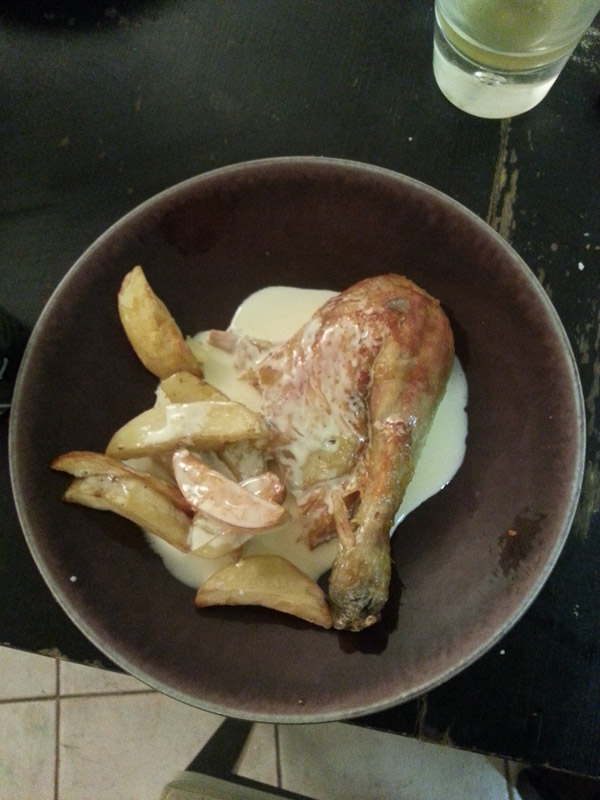 Poulet au maroilles