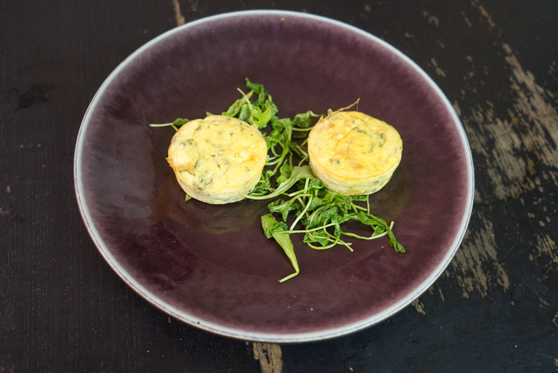 Flan de roquette à La ricotta