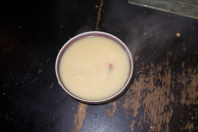 Velouté de panais au lard fumé