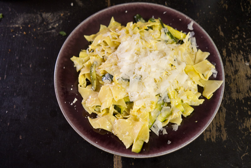 Fettuccine alle zucchine E Zafferano