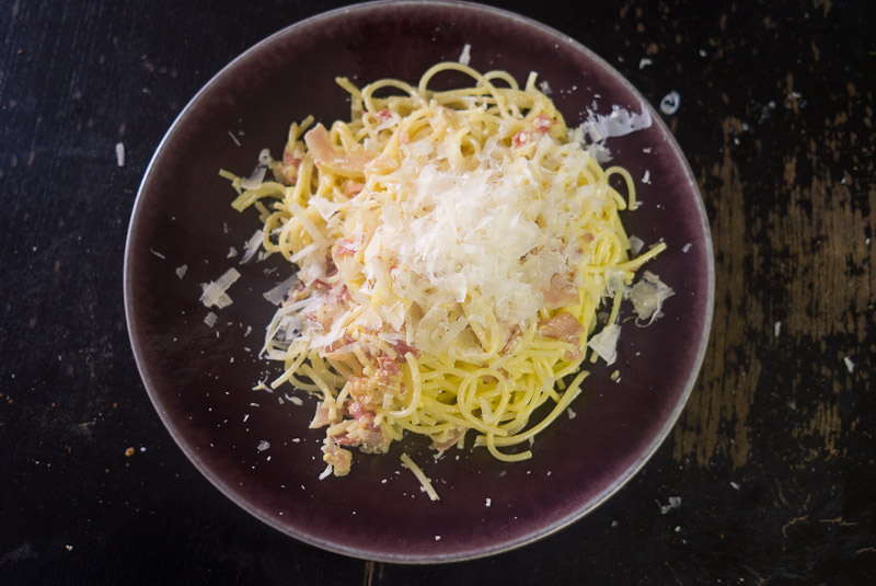 Spaghetti à la carbonara