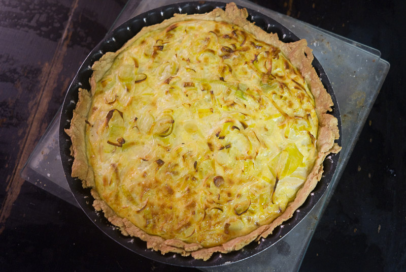 Tarte aux poireaux, retour du luberon