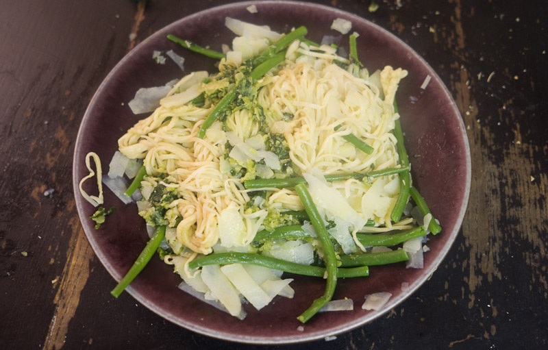 Linguine au pesto à la génoise